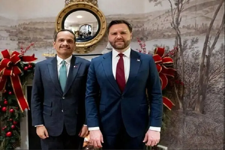 دیدار نخست وزیر قطر با «جی دی ونس» در واشنگتن