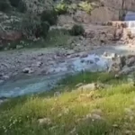 سرریز سد کنگیر ایوان در استان ایلام