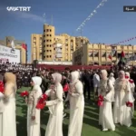 عروسی 100 زوج در غزه