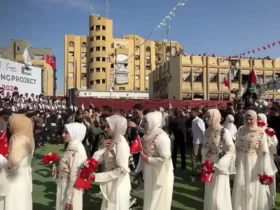 عروسی 100 زوج در غزه