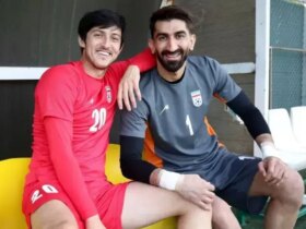 خوشحالی سردار آزمون پس از تساوی ایران مقابل بلژیک 8 خوشحالی سردار آزمون پس از تساوی ایران مقابل بلژیک