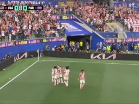 برای دیدن؛ اولین گل آمریکا مقابل پاراگوئه در دقیقه 7 (گل به خودی) بود. جنگ جهانی 2026 8 برای دیدن؛ اولین گل آمریکا مقابل پاراگوئه در دقیقه 7 (گل به خودی) بود. جنگ جهانی 2026