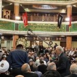 تصویر; محمد خاتمی، ناطق نوری و مهدی کروبی در یادمان امام جمارانی