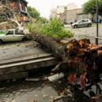 طوفان در جاده تهران