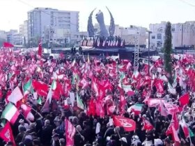 گزارش تشییع پیکر «رهبر شهید» در پایتخت 8 رهبر
