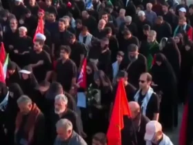 اقامه نماز جوادی آملی بر پیکر رهبر انقلاب