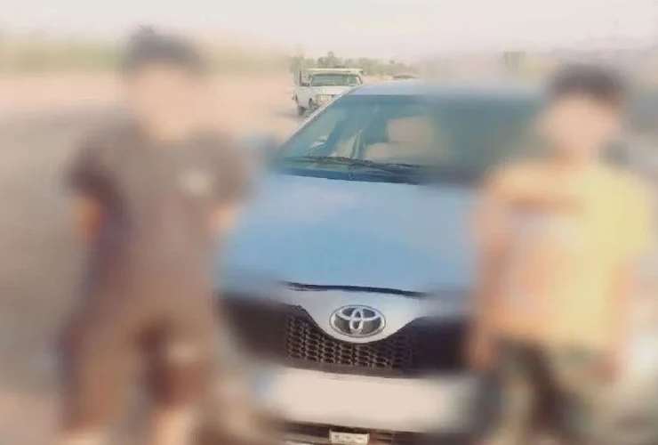 توقیف تویوتا با راننده 11 ساله درگیر جنایت